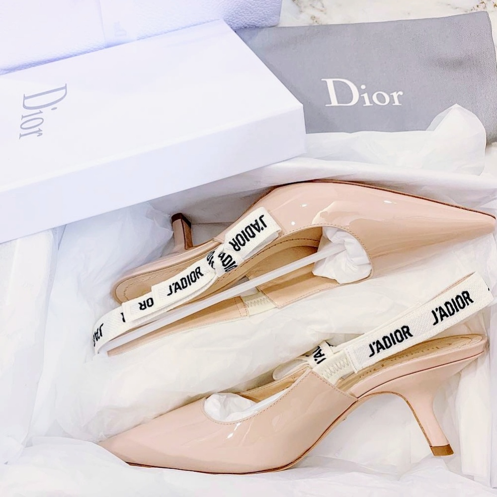 SOLD!🆕❤DIOR J'adior 🎀Ribbon🎀slingback pumps - Picture 8 of 8